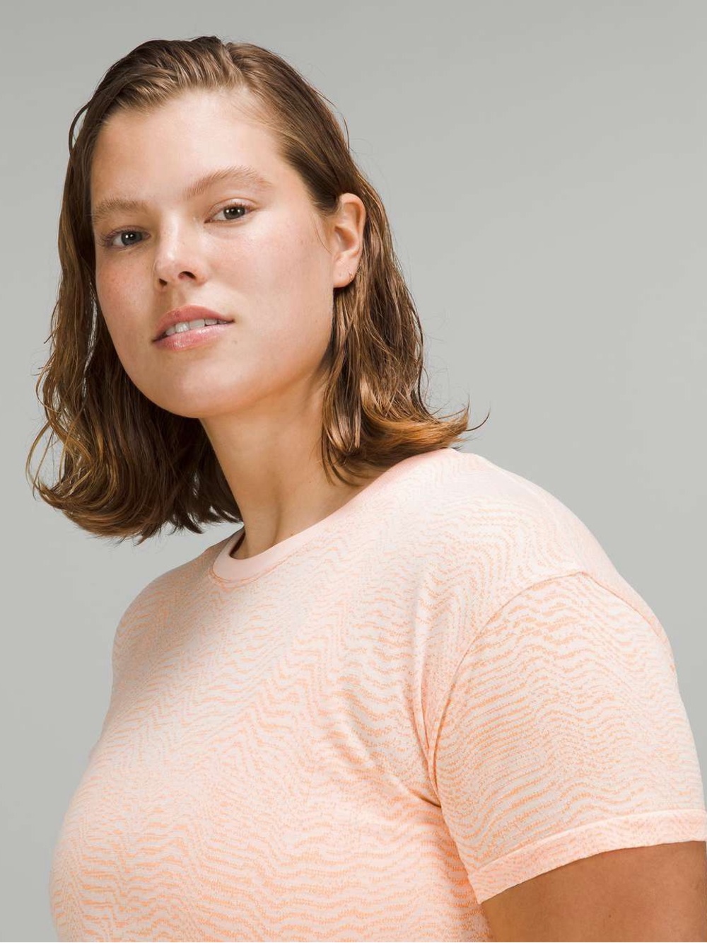 lululemon athletica Peach train to be Short Sleeve Athletic Tee
